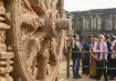 External Affairs Minister S Jaishankar with his wife Kyoko Jaishankar visits the Konark Sun Temple, 