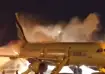 South Korean passenger plane catches fire at Busan Airport.