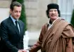 Nicolas Sarkozy and Moammar Gadhafi