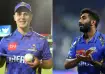 Delano Potgieter and Jasprit Bumrah.