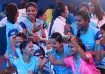 Indian women's Kho Kho team.