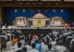 Devotees during aarti at BAPS temple in Johannesburg