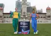 South Africa captain Kayla Reyneke and India skipper Niki