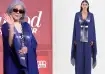 Zeenat Aman attends awards show in a cape blouse set
