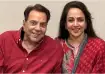 Dharmendra and Hema Malini