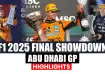 Formula 1 Abu Dhabi GP Highlights.