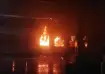 The fire broke out in two coaches of the