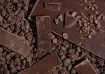 Dark chocolate pieces highlighting cocoa content and natural compounds