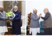 Nitish Kumar meets PM Modi, Amit Shah.
