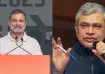 Rahul Gandhi and Union Ashwini Vaishnaw were involved in a