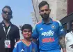 Virat Kohli with his lookalike.