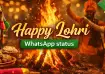Happy Lohri 2026 WhatsApp video status with bonfire and Punjabi folk music