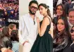 Ranveer Singh and Deepika Padukone at an NBA match in New