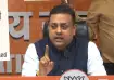BJP MP Sambit Patra speaks at a press conference in New