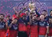 Royal Challengers Bengaluru lifting the IPL title