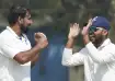 Mohammed Shami celebrating his wicket