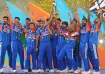 Team India lifting the T20 World Cup title