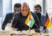 Defence Minister Rajnath Singh addressing German