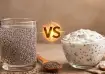 Chia seeds in water vs curd