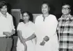 Dev Anand, Asha Bhosle with Kishore Kumar and RD Burman