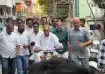 Puducherry Chief Minister N Rangaswamy rides on motorcycle