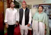 Akhilesh Yadav meets Mamata, Abhishek Banerjee in Kolkata.