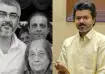Ajith Kumar with his mother and Vijay