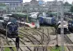 Trains parked at a railway station/ photo used for