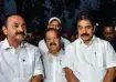 From left to right: VD Satheesan, Ramesh Chennithala and KC