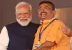 PM Modi with Suvendu Adhikari. 