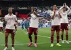 Arsenal players after narrow win over West Ham