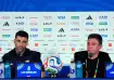 Iran captain Mehdi Taremi and coach Amir Ghalenoei.