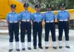 Minakshi (second from left) along with the first batch of NDA girl cadets. 
