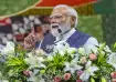PM Narendra Modi addresses a public rally in Surat. 