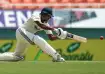 Sai Sudharsan plays a shot during India's test against