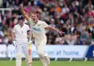 Kyle Jamieson celebrating Jamie Smith's wicket