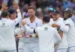 Ollie Robinson celebrating his wickets