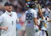 Ben Stokes (left), Joe Root and Harry Brook (right)