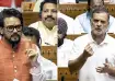 BJP MP Anurag Thakur (left) and Leader of Opposition in Lok