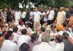 Rahul Gandhi and other Congress leaders near the PMO