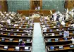 Lok Sabha members during discussions over anti-paper leak