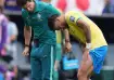 Lucas Paqueta checking his injury