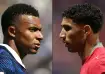 Kylian Mbappe and Achraf Hakimi