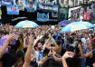 Argentina fans gather for semi-final vs England