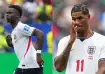 Bukayo Saka (left) and Marcus Rashford (right)