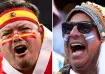 Spain and Argentina fans