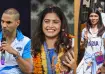 Shikhar Dhawan, Manu Bhaker and Nikhat Zareen