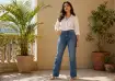 Straight-leg jeans