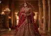 1. The classic red bridal lehenga: A deep red lehenga with