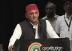 Samajwadi Party supremo Akhilesh Yadav during the launch of